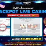 Bukti JP Live Casino Baccarat BIRUTOTO 29 Oktober 2025 Rp. 40.000.000,- LUNAS