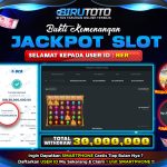 Bukti JP Slot Wisdom Of Athena 1000 BIRUTOTO 30 Oktober 2025 Rp 30.000.000,- LUNAS