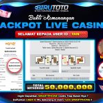 Bukti JP Live Casino Baccarat BIRUTOTO 28 Oktober 2025 Rp. 40.000.000,- LUNAS